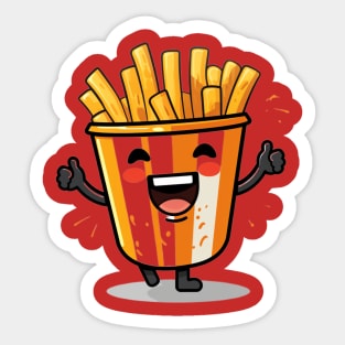 kawaii french fries T-Shirt cute  gilrl Sticker